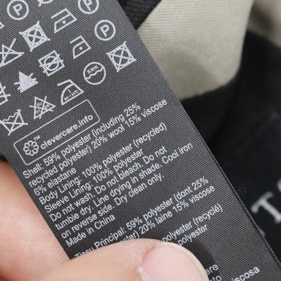 All Saints Blazer Mens 36 Ren Double Breasted Six Button Wool Blend peak lapel - Picture 13 of 14